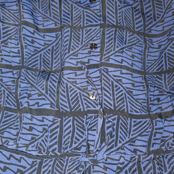 Lucky Brand Long Sleeve Tie-Waist Pocket Dress | L - Picture 5 of 6